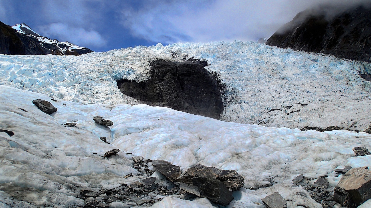 Base of an Icefall at Franz Josef Glacier